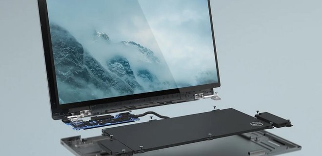 Dell представила концепт полностью разборного ноутбука - Фото
