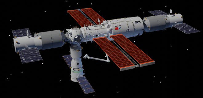 Китайские астронавты прибыли на орбитальную станцию Тяньгун для завершения строительства - Фото