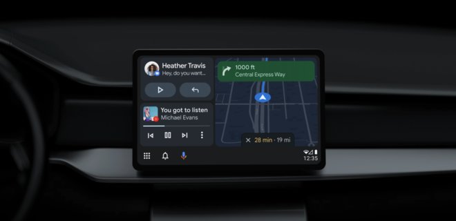 Google представила обновленную Android Auto для автомобилей - Фото
