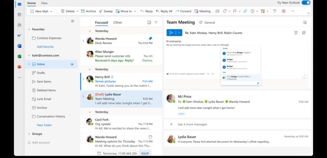 Microsoft обновила почтовое приложение Outlook для Windows - Фото