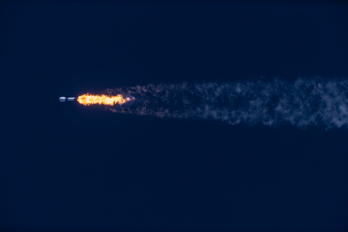 SpaceX показала фото с запуска первой корейской миссии на Луну