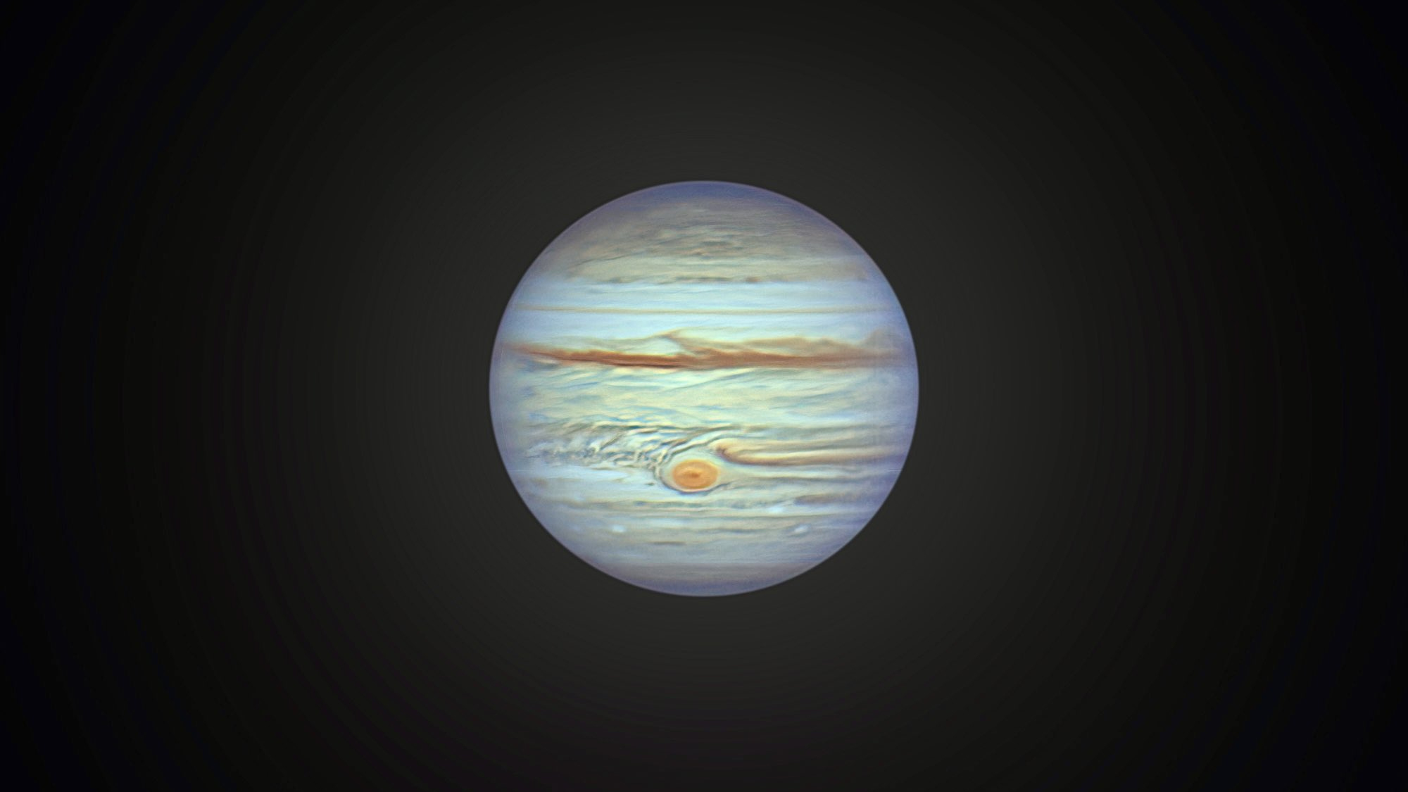 Половина планеты Юпитер
