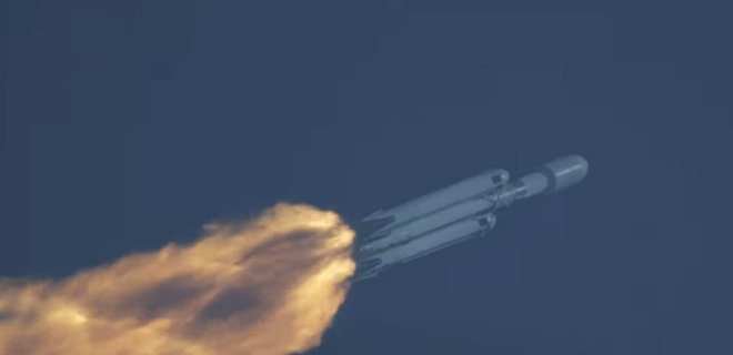 SpaceX запустила ракету Falcon Heavy із секретними супутниками на борту – фото - Фото