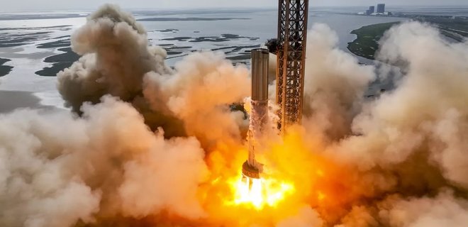 SpaceX провела испытания двигателей Starship накануне полета корабля – видео - Фото