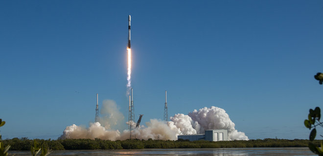 Как выглядел запуск украинских спутников на орбиту ракетой SpaceX – фото - Фото