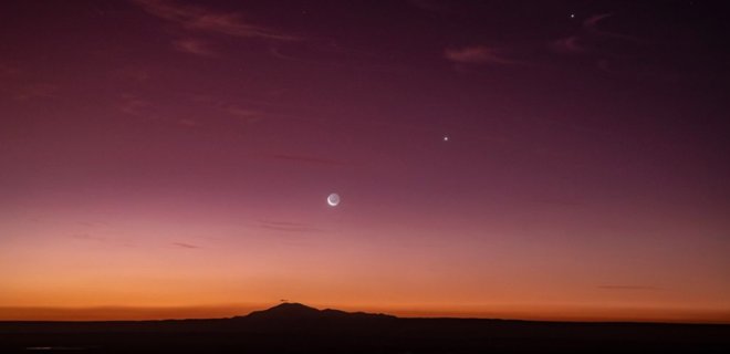 Юпітер і Венера утворили на небі яскраву пару у лютому та березні. Як це виглядає – фото - Фото