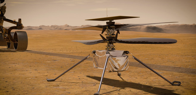 Марсоход Perseverance снял полет вертолета Ingenuity на Марсе – видео - Фото