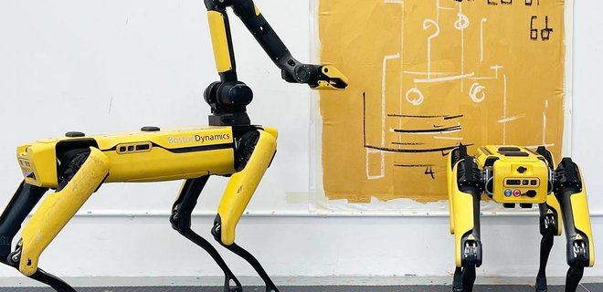 Роботы-собаки Boston Dynamics будут рисовать картины на выставке в Австралии - Фото