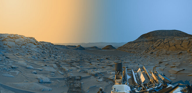 Открытка с Марса. Марсоход Curiosity показал фото утра Красной планеты - Фото