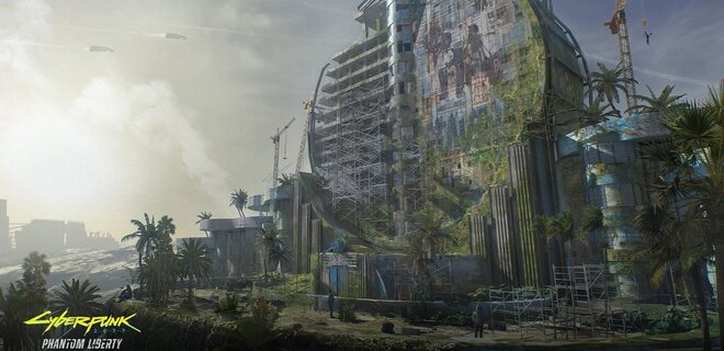 CD Projekt RED новым артом рассказала, как пришел в упадок Dogtown в Cyberpunk 2077 - Фото